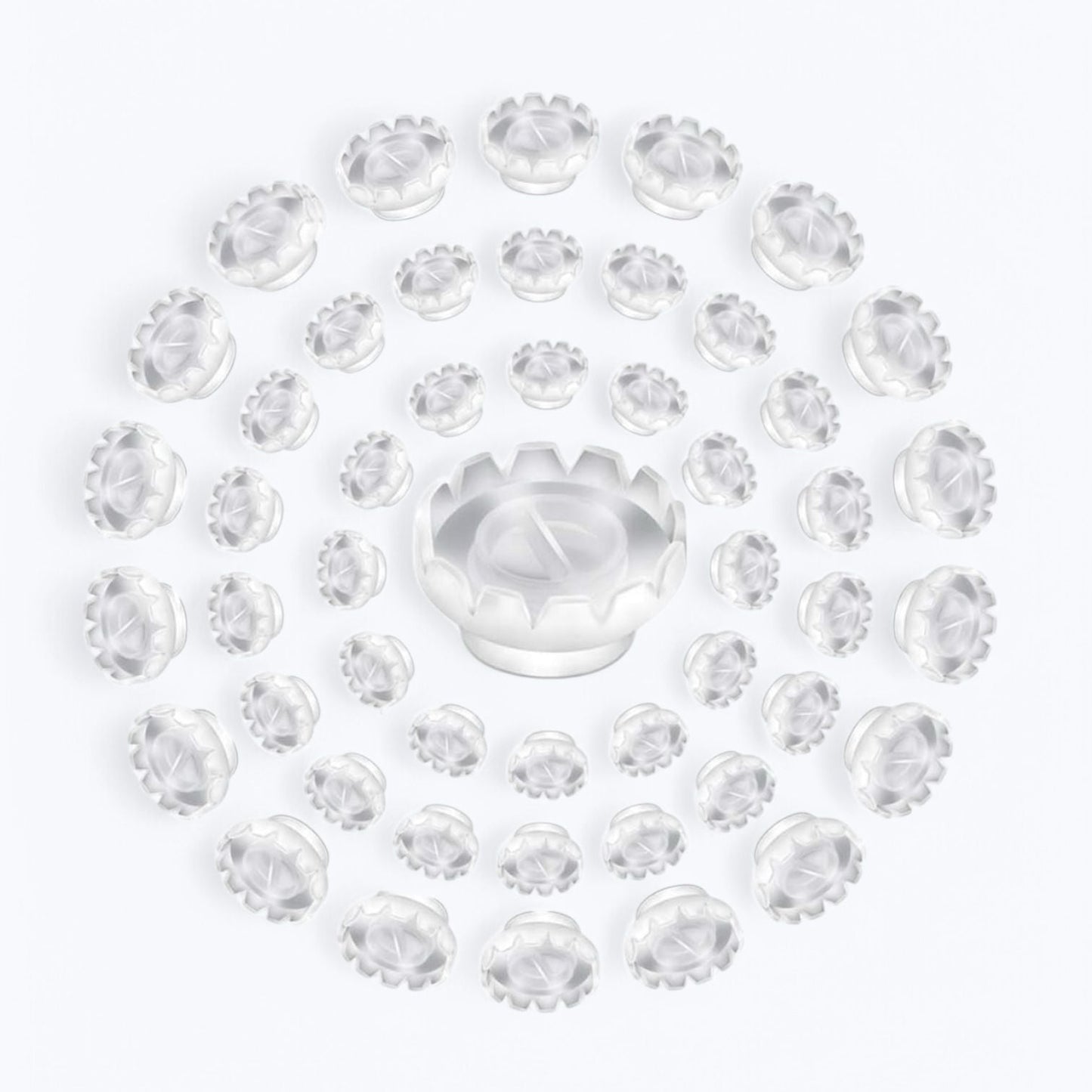 Clear Glue Flower Cups (100 pack)