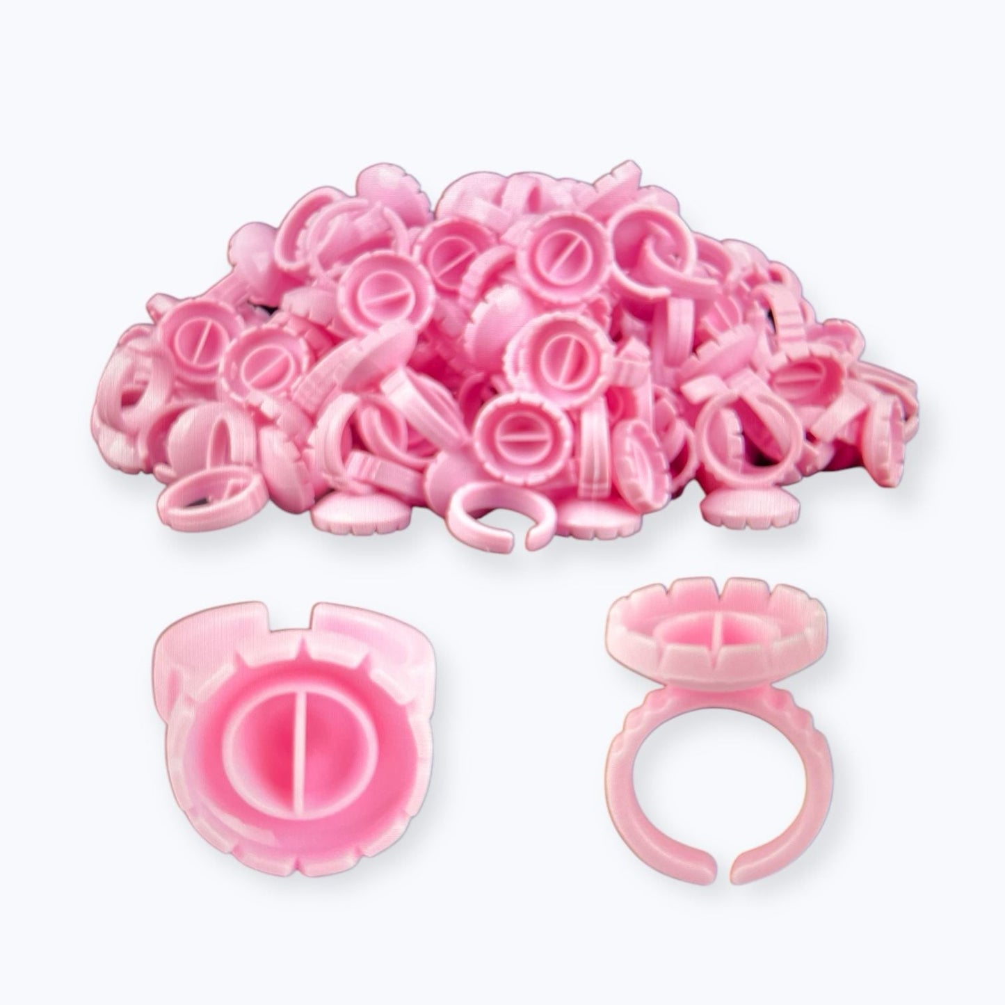 Pink Glue Rings (100 pack)